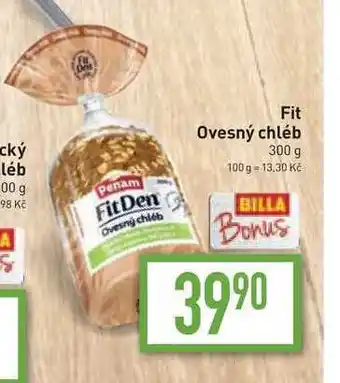 Billa Fit ovesný chléb 300 g nabídka