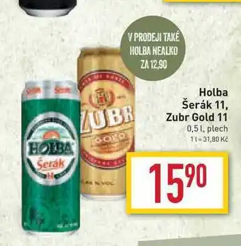 Billa Holba šerák 11 0,5l,plech nabídka