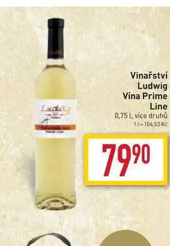 Vinařství ludwig vína prime line 0,75l
