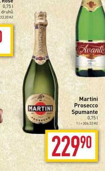 Billa Martini prosecco spumante 0,75l nabídka