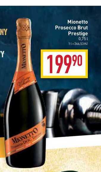 Billa Mionetto prosecco brut prestige 0,75l nabídka