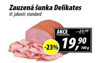 ZEMAN Zauzená šunka delikates tř. jakosti: standard, 100 g nabídka