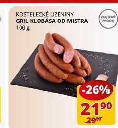 Flop Gril klobása od mistra 100 g nabídka