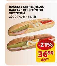 Flop Bageta s debrecínkou vícezrnná 200 g nabídka