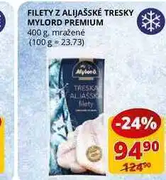 Crvers filety z alijašské tresky mylord premium 400 g