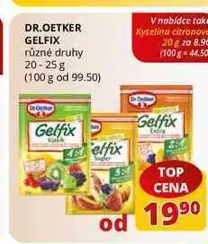 Flop Dr.oetker gelfix různé druhy 20-25 g nabídka