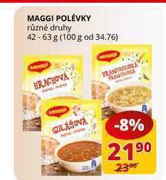 Flop Maggi polévky různé druhy 42-63 g nabídka