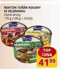 Flop Nekton tuňák kousky se zeleninou různé druhy 170g nabídka