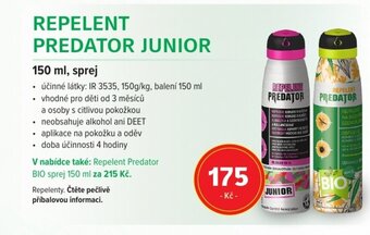 mojelekarna.cz REPELENT PREDATOR JUNIOR nabídka
