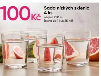 Pepco Sada nízkých sklenic 4 ks nabídka