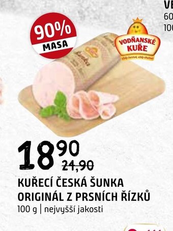 Terno KUŘECÍ ČESKÁ ŠUNKA ORIGINÁL Z PRSNÍCH ŘÍZKŮ nabídka