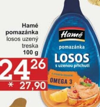 Jip Hamé pomazánka losos uzený treska 100 g nabídka