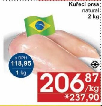 Jip Kuřecí prsa: natural: 2 kg: nabídka