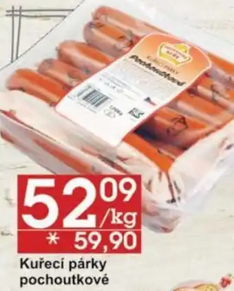 Jip Kuřecí párky pochoutkové nabídka