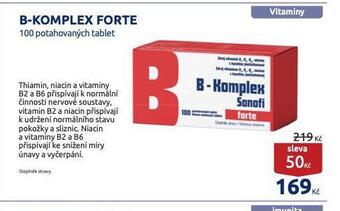 Benu B-komplex forte nabídka