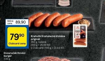 Tesco Krahulecká klobása nabídka