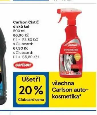 Tesco Carison čistič disků kol nabídka
