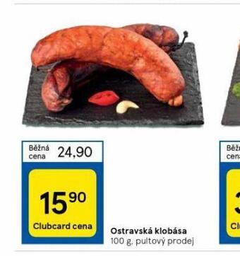 Tesco Ostravská klobása nabídka