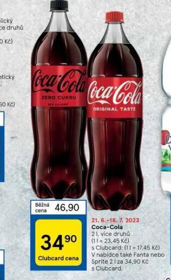 Tesco Coca-cola nabídka