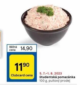 Tesco Studentská pomazánka nabídka