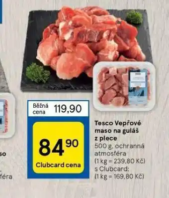 Tesco Vepřové maso na guláš nabídka
