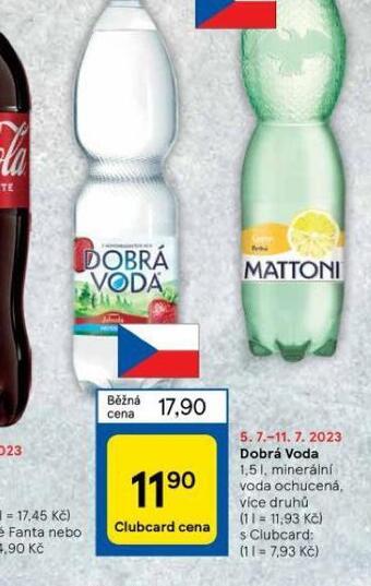 Tesco Dobrá voda nabídka