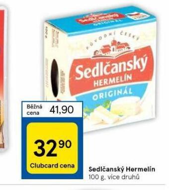 Tesco Sedlčanský hermelín nabídka