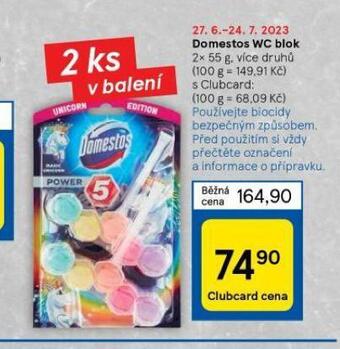 Tesco Domestos wc blok nabídka