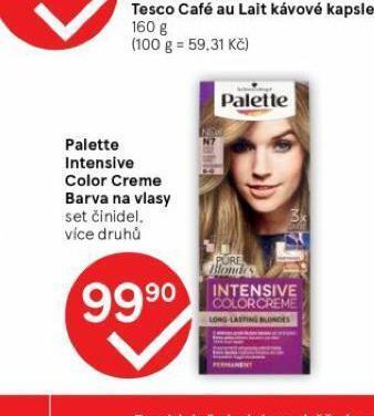 Tesco Palette barva na vlasy nabídka
