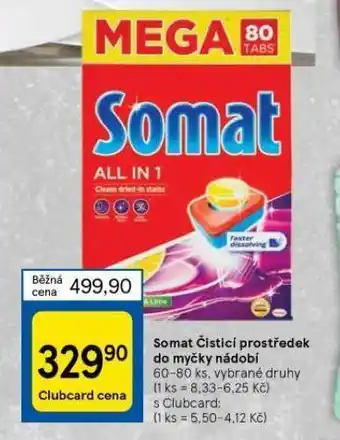 Tesco Somat tablety do myčky nabídka