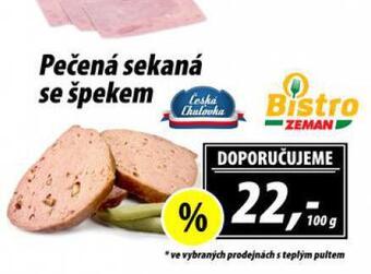 ZEMAN Pečená sekaná se špekem nabídka