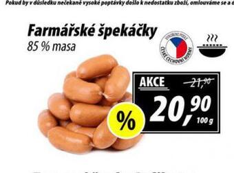 ZEMAN Farmářské špekáčky nabídka