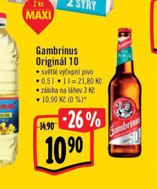 Albert Pivo gambrinus nabídka