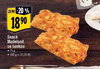 Albert Snack madeland se šunkou nabídka