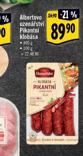 Albert Pikantní klobása nabídka