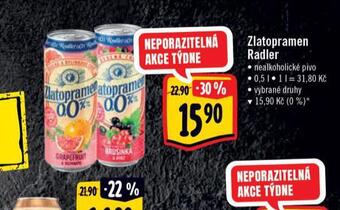 Albert Zlatopramen radler nabídka