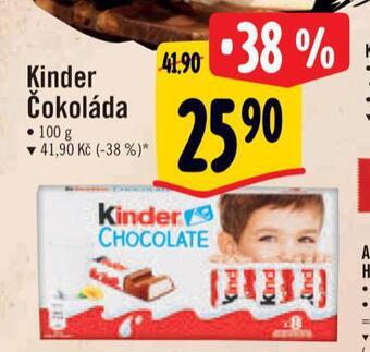 Albert Kinder čokoláda nabídka