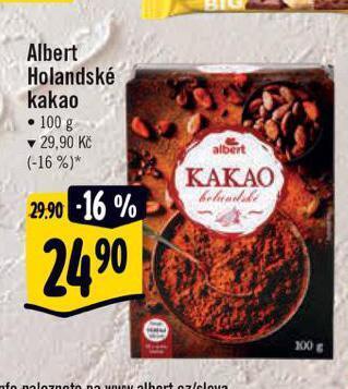 Albert Holandské kakao nabídka