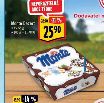 Albert Monte dezert nabídka