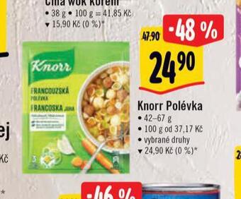 Albert Knorr polévka nabídka
