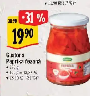 Albert Gustona paprika nabídka