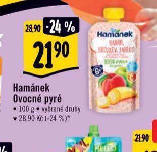Albert Hamánek ovocné pyré nabídka