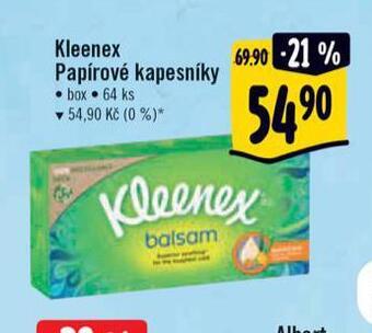 Albert Kleenex papírové kapesníky nabídka