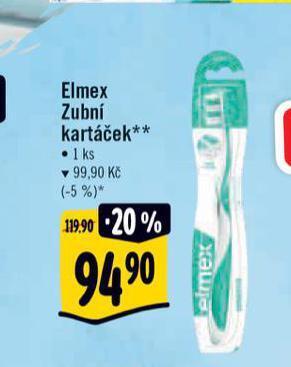 Albert Elmex zubní kartáček nabídka