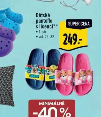 Albert Dětské pantofle nabídka