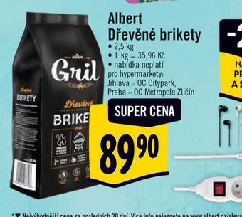 Albert Dřevěné brikety nabídka