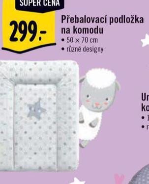 Albert Přebalovací podložka nabídka