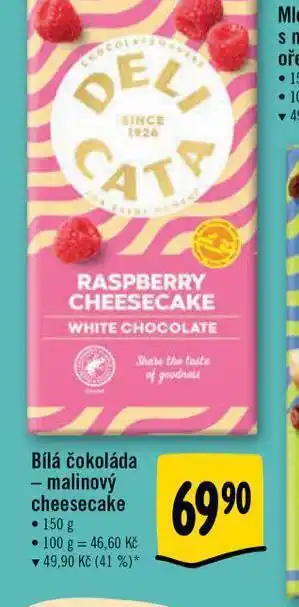 Albert Bílá čokoláda malinový cheesecake nabídka