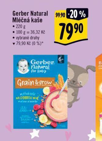 Albert Gerber natural mléčná kaše nabídka