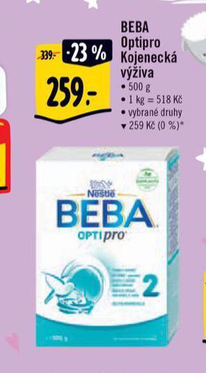 Albert Beba kojenecká výživa nabídka